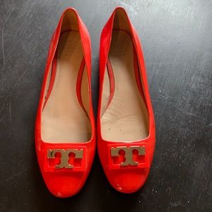 Tory Burch flats orange size 8 1/2